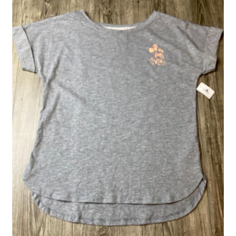 Walt Disney World Parks 50th Anniversary Mickey Mouse Gray T- Shirt Women’s S